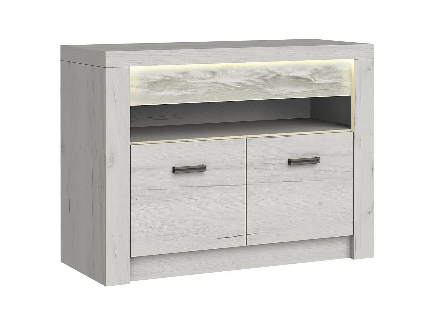 Mueble TV Stanton C107, Arte blanco, Número de puertas: 2.00, 96x73x42cm