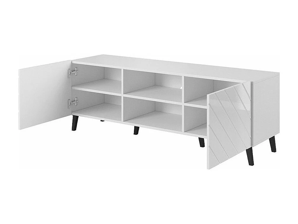 Mesa para TV Charlotte 144, O número de portas: 2, 150x52x42cm