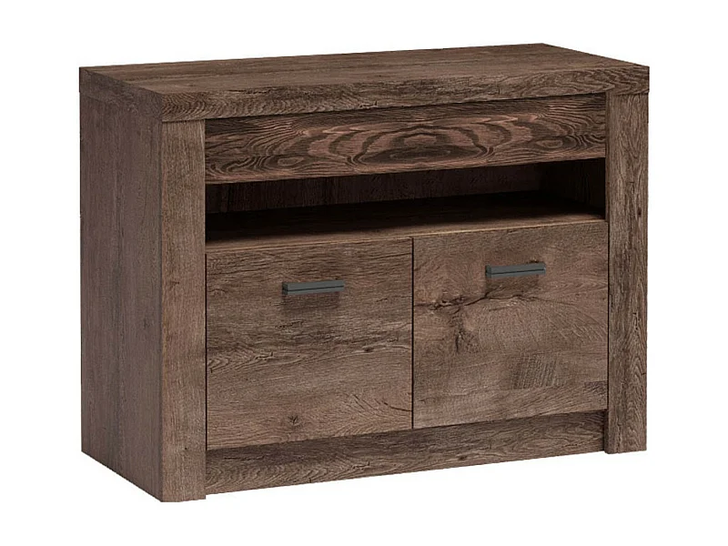 Mueble TV Stanton C107, Fresno oscuro, Número de puertas: 2.00, 96x73x42cm