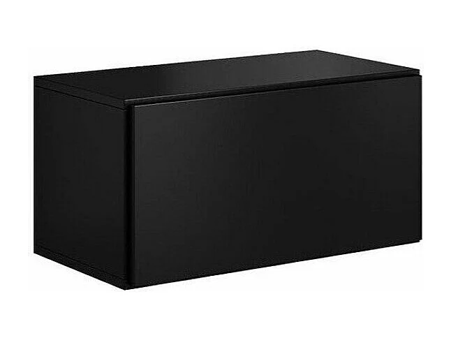 Meuble TV Corbele 102, Noir, Le nombre de portes: 1, 75x38x39cm