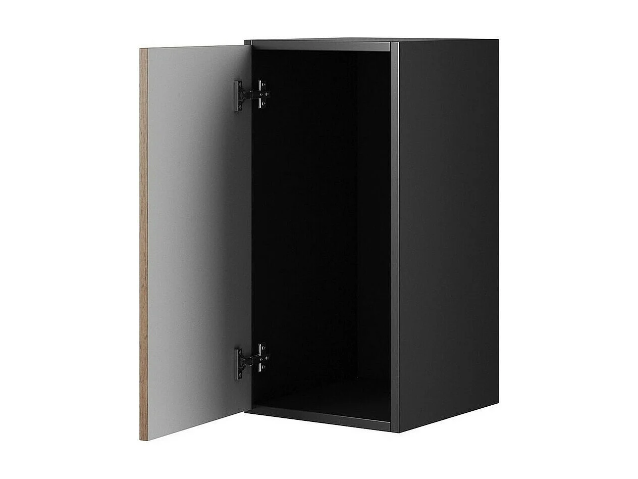 Meuble TV Corbele 102, Noir, Le nombre de portes: 1, 75x38x39cm