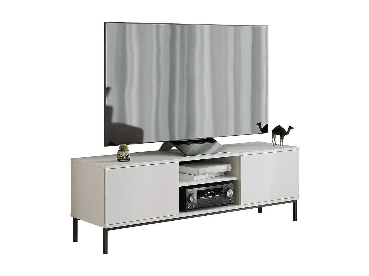 Mueble TV Providence L101, Blanco, Número de puertas: 2.00, 150x50x41cm