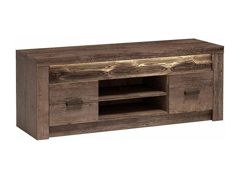 Mueble TV Stanton C106, Fresno oscuro, Número de puertas: 2.00, 137x53x42cm