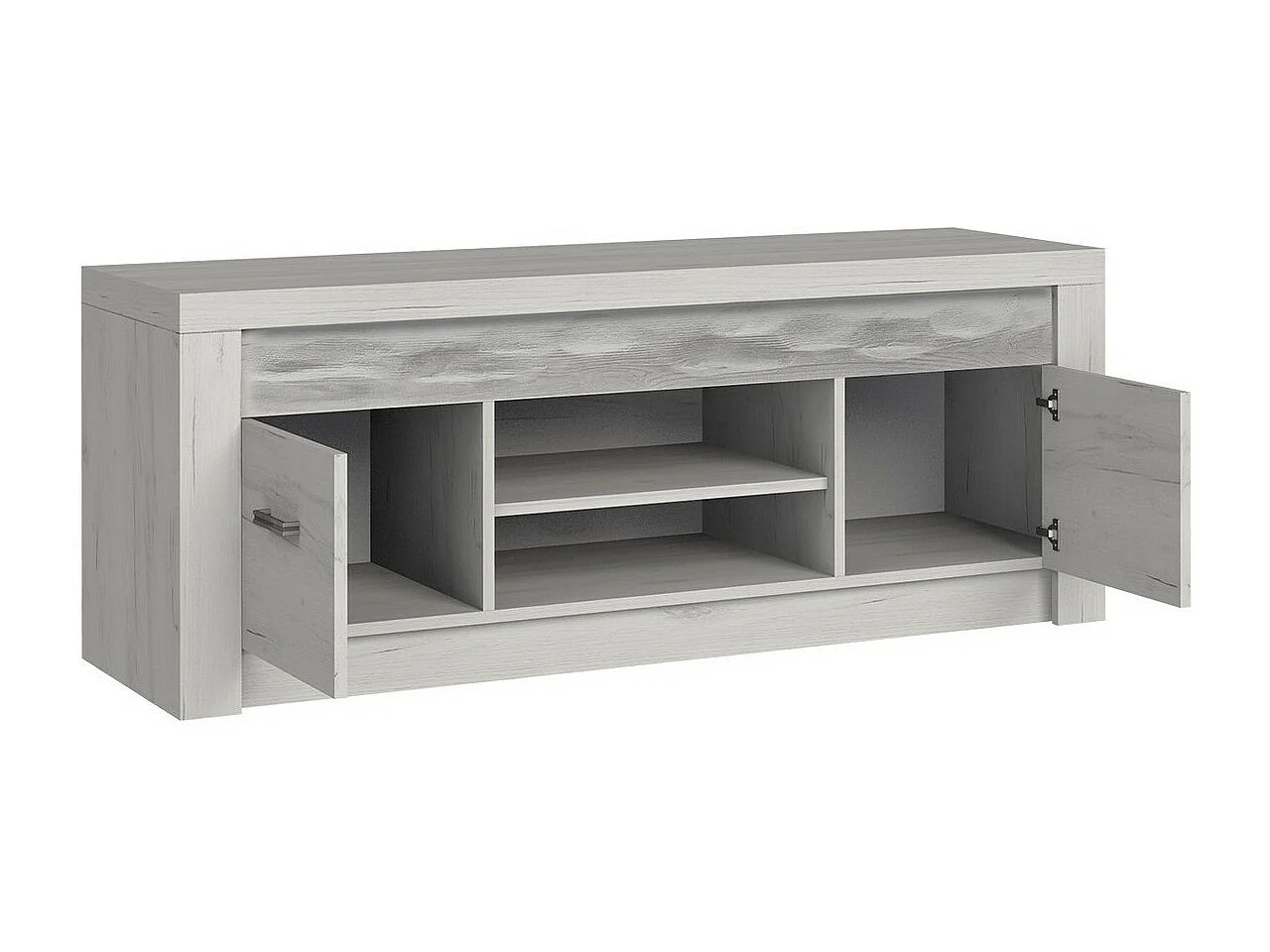 Mueble TV Stanton C106, Fresno oscuro, Número de puertas: 2.00, 137x53x42cm