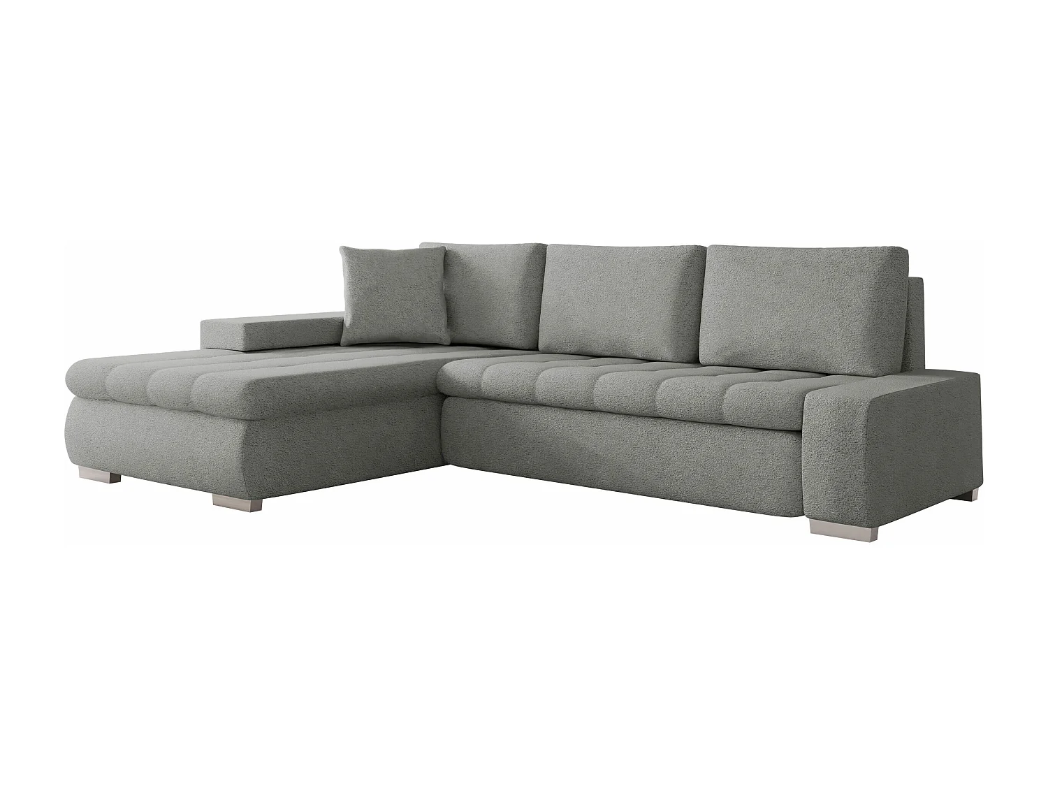 Canapé d'angle Comfivo Nitor, Gris, Disponible, 265x185x85cm