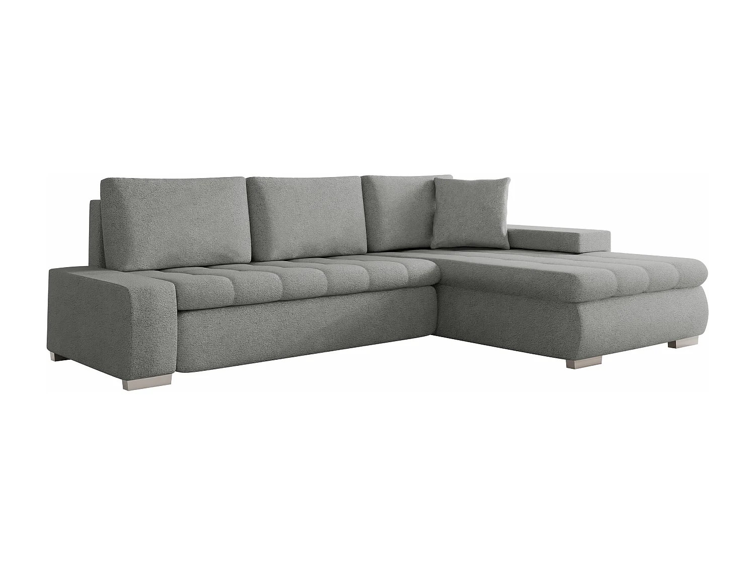 Canapé d'angle Comfivo Nitor, Gris, Disponible, 265x185x85cm