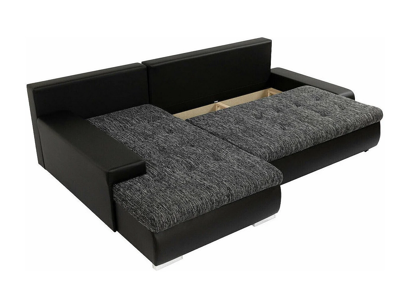 Canapé d'angle Comfivo Nitor, Gris, Disponible, 265x185x85cm