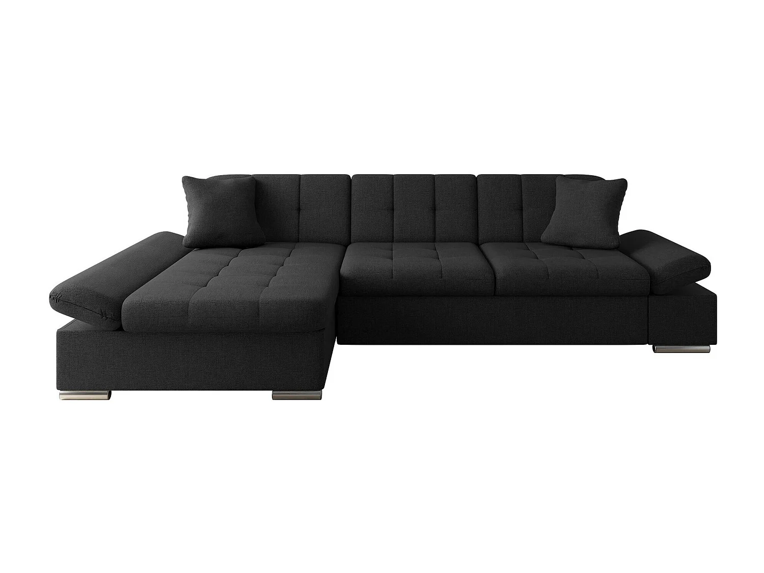 Sofá rinconero Comfivo 219, Gris, 278x161x76cm