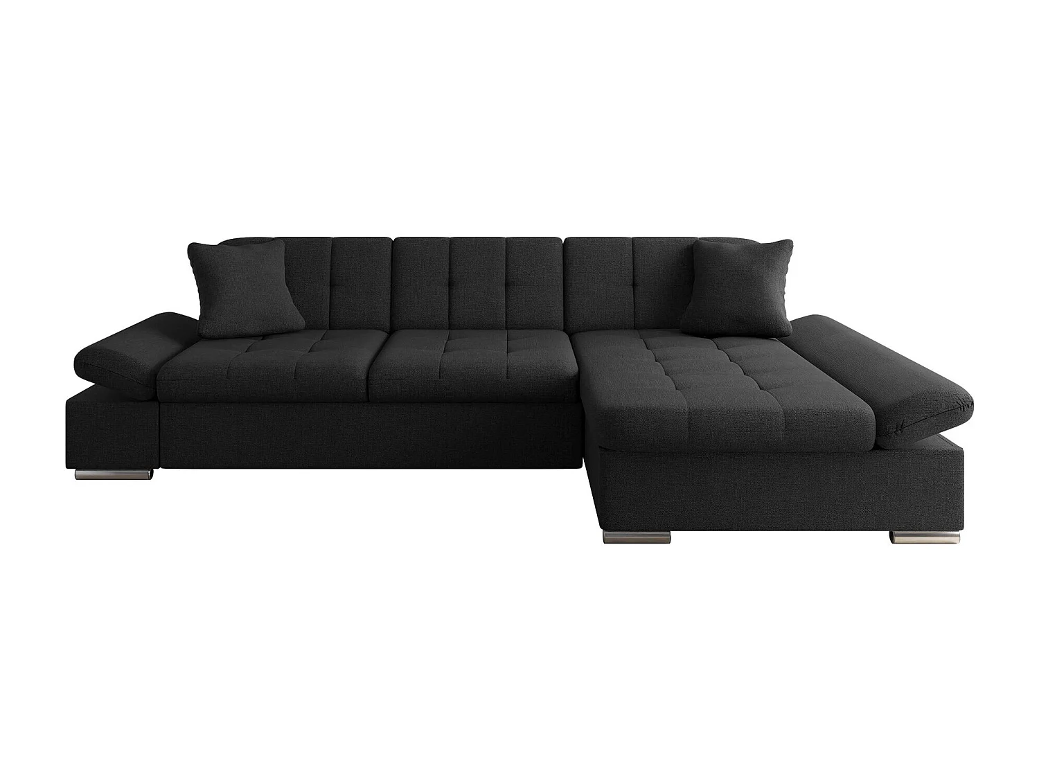 Sofá rinconero Comfivo 219, Gris, 278x161x76cm