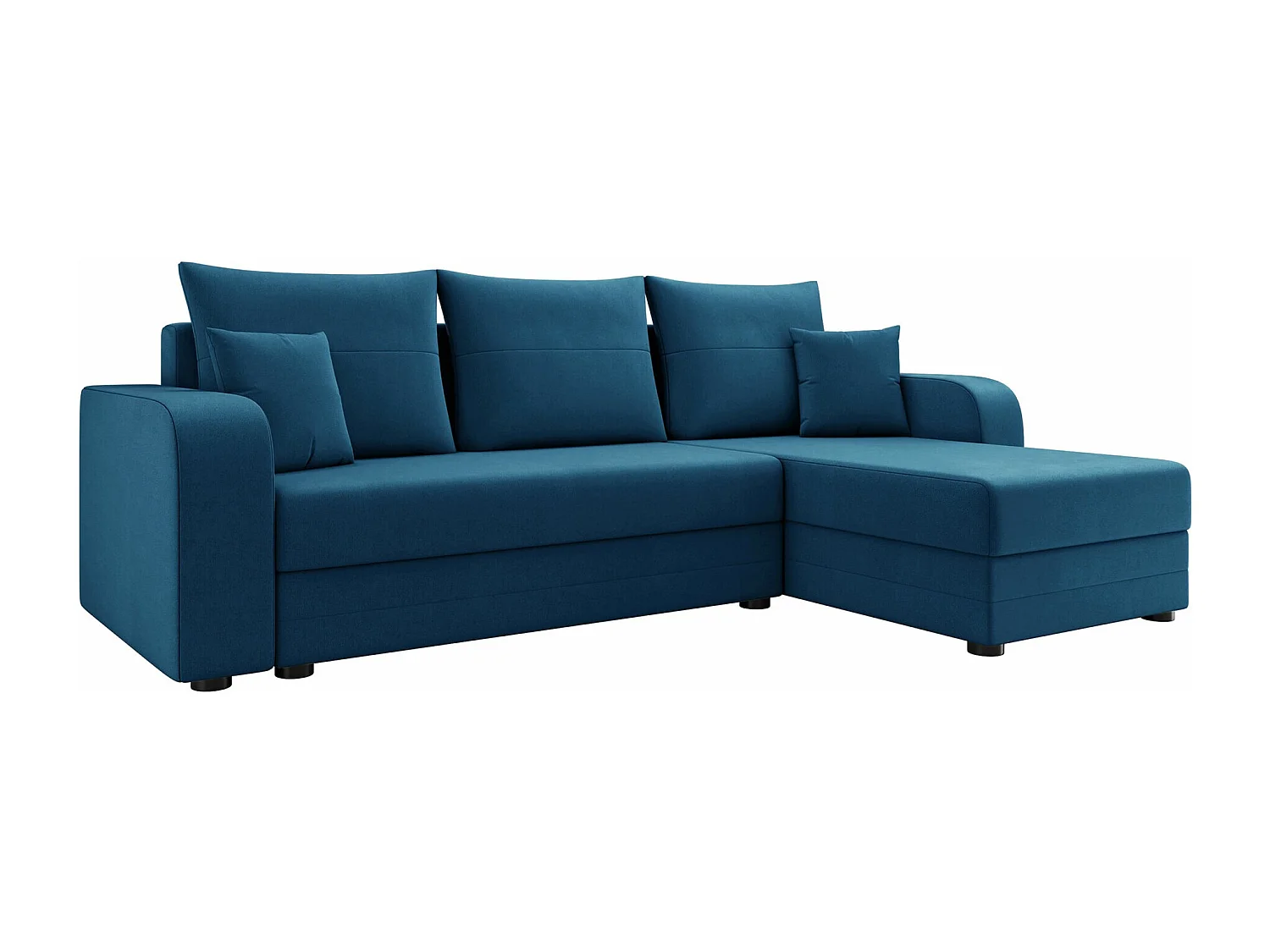 Canapé d'angle Memphis 112, Bleu, Disponible, 237x139x84cm
