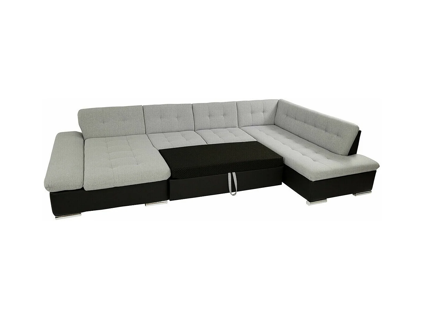 Canapé d'angle Comfivo 150, Vert, Fonction de couchage, Boîte de literie, 345x205x76cm