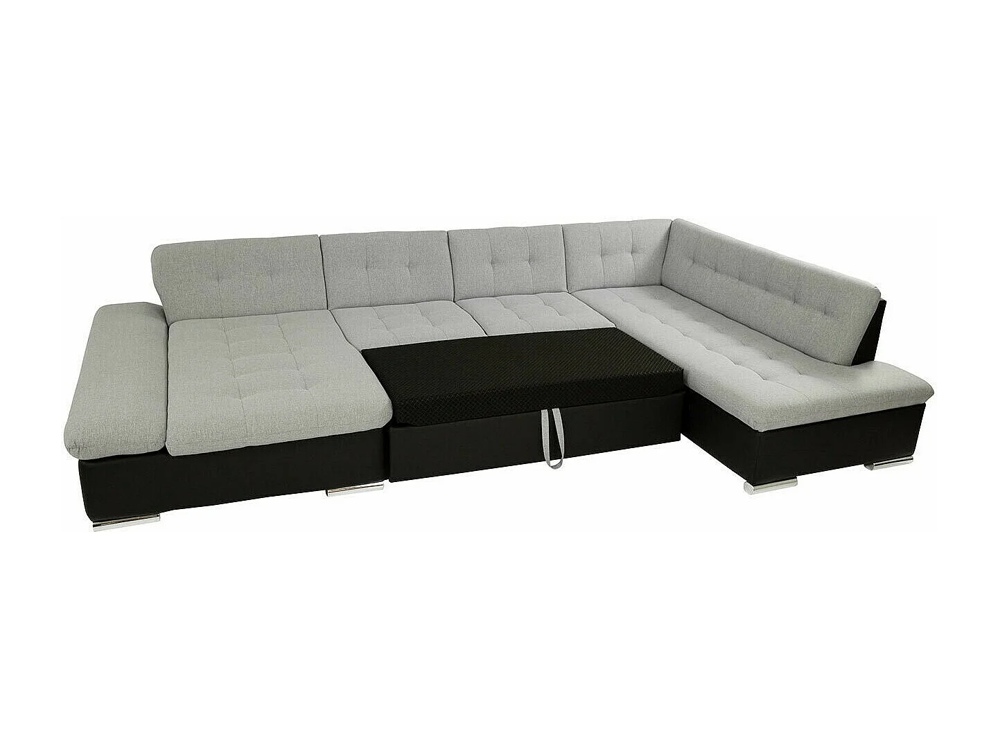 Canapé d'angle Comfivo 150, Vert, Fonction de couchage, Boîte de literie, 345x205x76cm