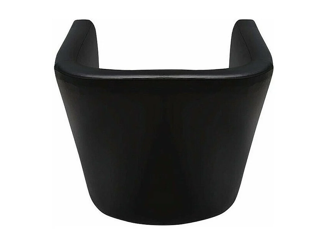 Fauteuil Comfivo 271, Noir, 74x55x50cm, Faux cuir, Pieds: Plastique