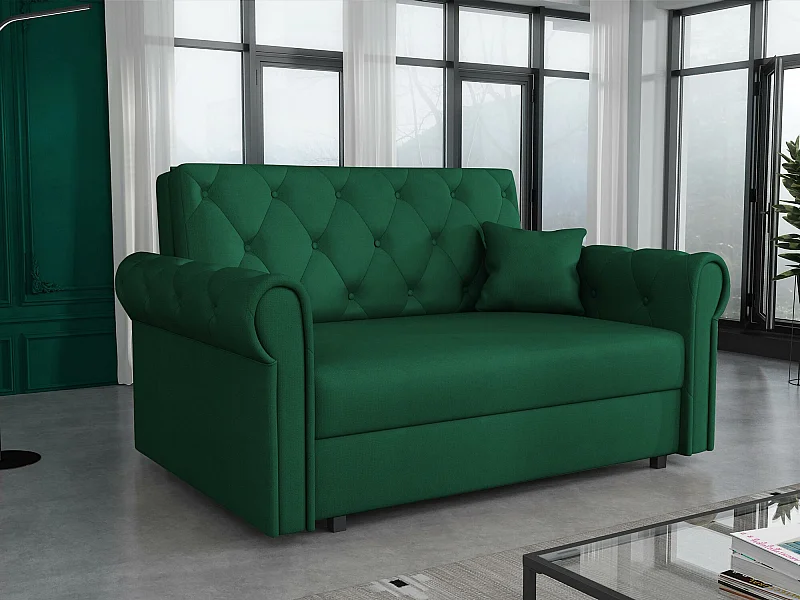 Canapé convertible Columbus 199, Disponible, 85x148x98cm, Mobilier déjà assemblé