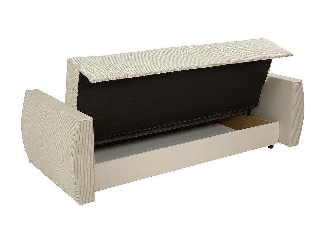 Sofá cama Edinburg 107, Cama com arrumação, 9x23x10cm