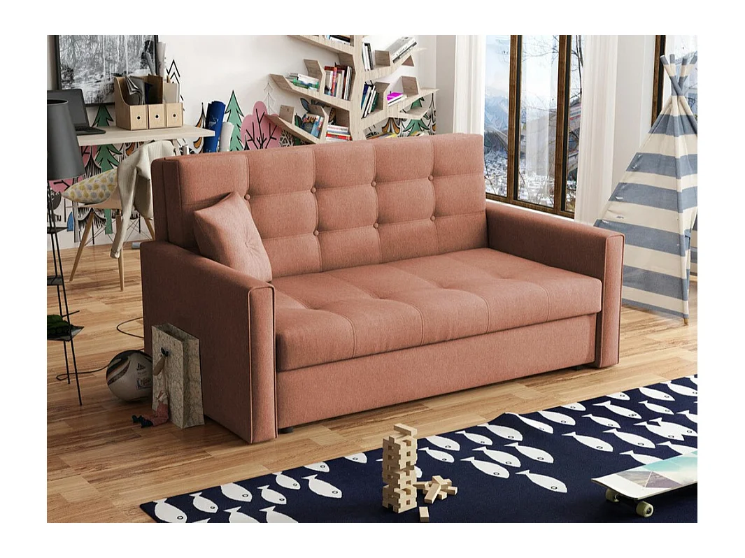 Canapé convertible Columbus 102, Boîte de literie, 85x153x98cm, Mobilier déjà assemblé