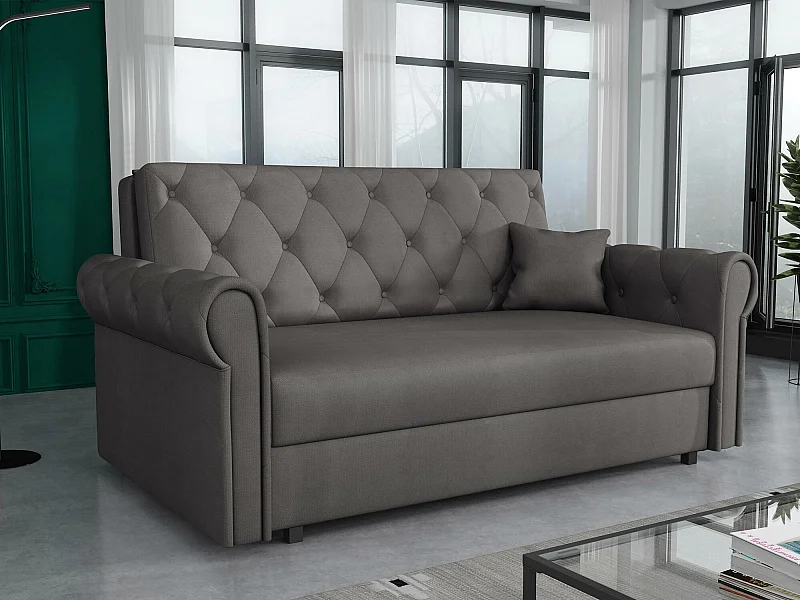 Canapé convertible Columbus 198, Disponible, 85x168x98cm, Mobilier déjà assemblé
