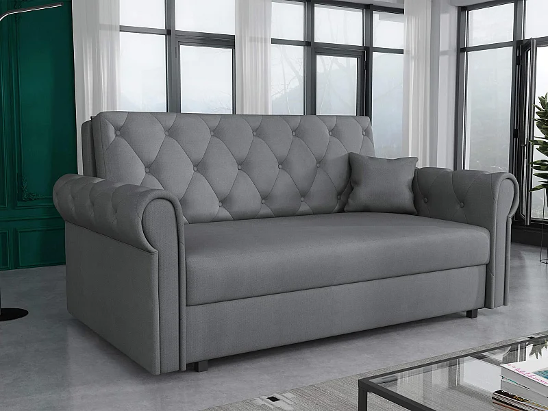 Canapé convertible Columbus 198, Disponible, 85x168x98cm, Mobilier déjà assemblé
