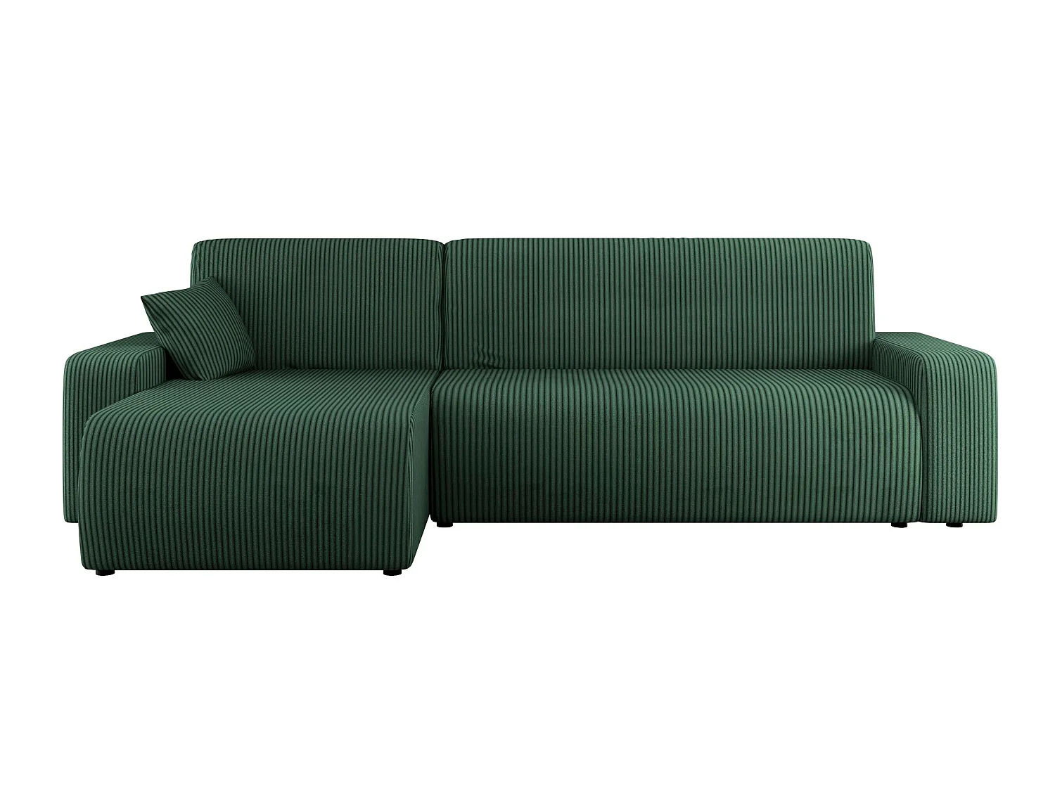 Sofá rinconero Doctral III, Verde, Función de descanso, Almacenaje