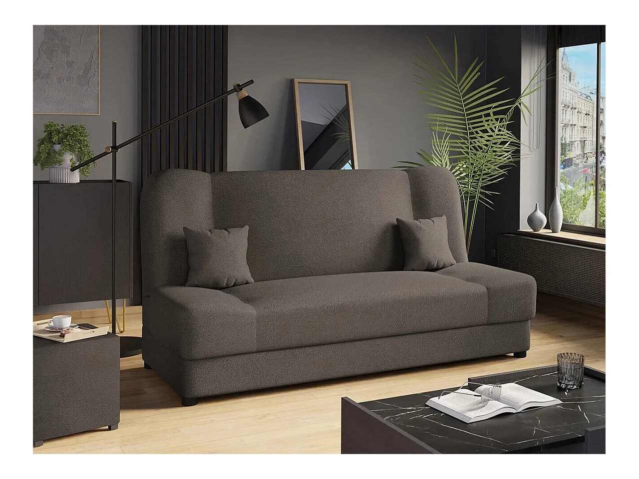 Sofá-cama Comfivo 110, Almacenaje, 86x195x87cm