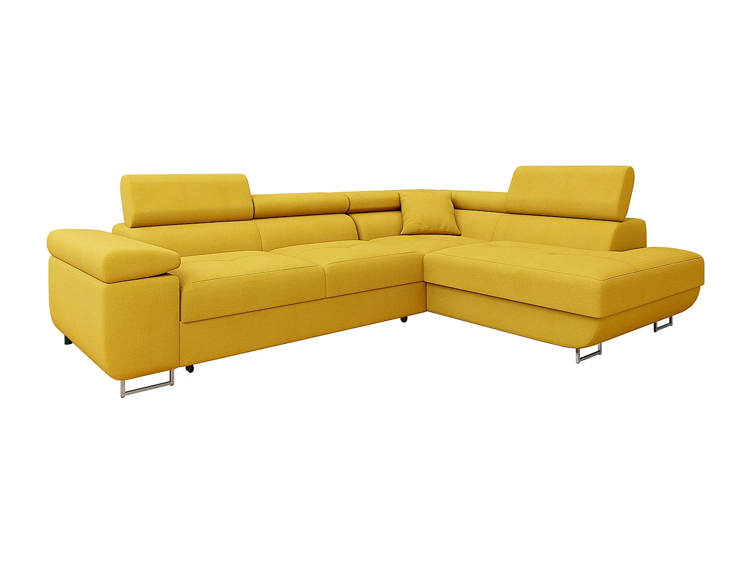 Canapé d'angle Comfivo Eliferu 101, Jaune, Disponible, 274x203x70cm