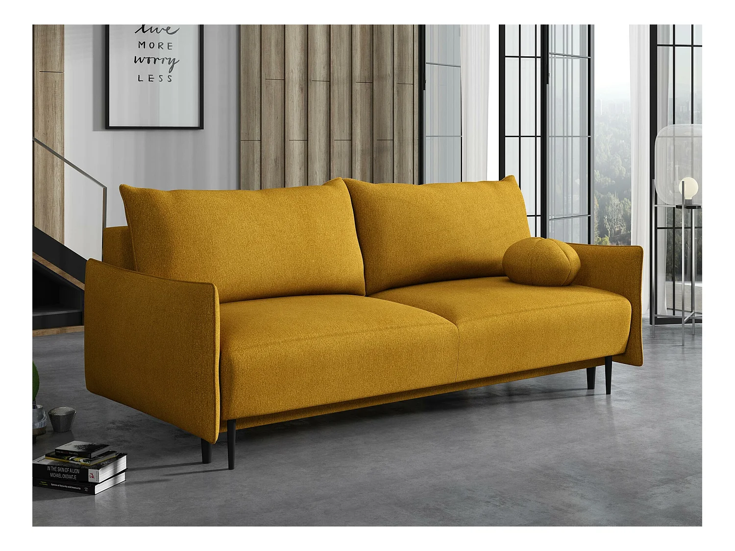 Canapé convertible Columbus 216, Boîte de literie, 88x225x98cm
