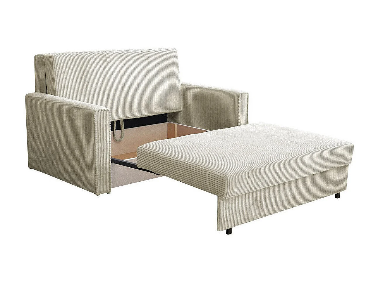 Sofá-cama Columbus 189, Almacenaje, 85x133x98cm, Muebles ya montados