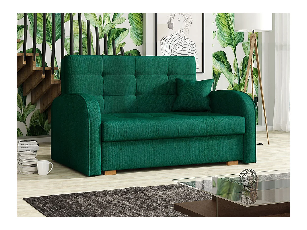 Canapé convertible Columbus 115, Boîte de literie, 85x133x98cm, Mobilier déjà assemblé