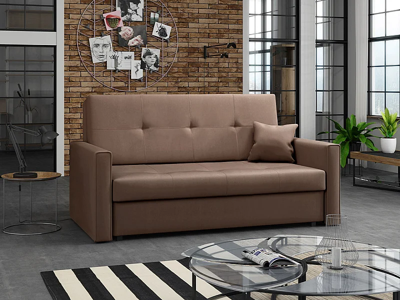 Sofá-cama Columbus 106, Almacenaje, 85x153x98cm, Muebles ya montados