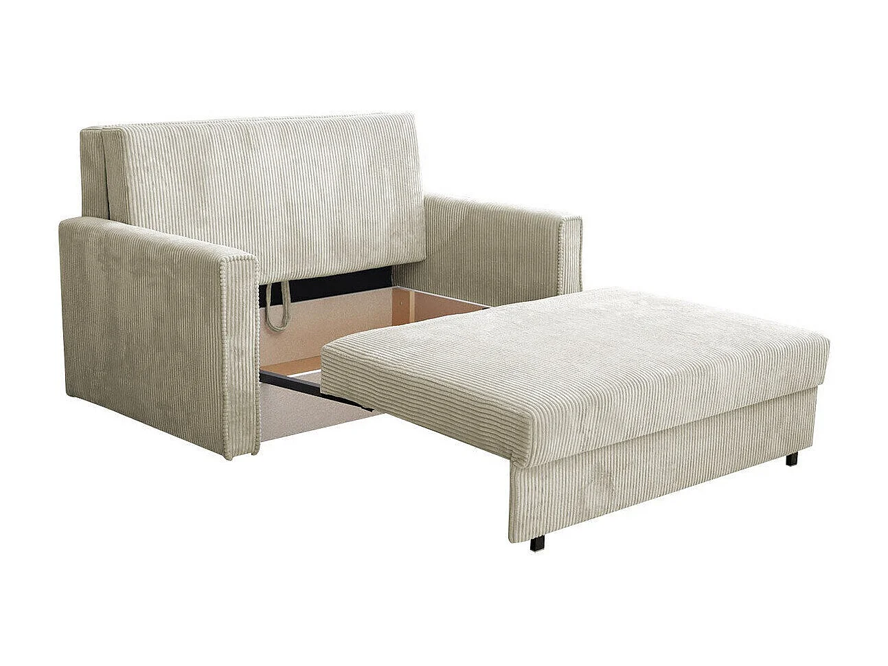 Sofá-cama Columbus 189, Almacenaje, 85x133x98cm, Muebles ya montados