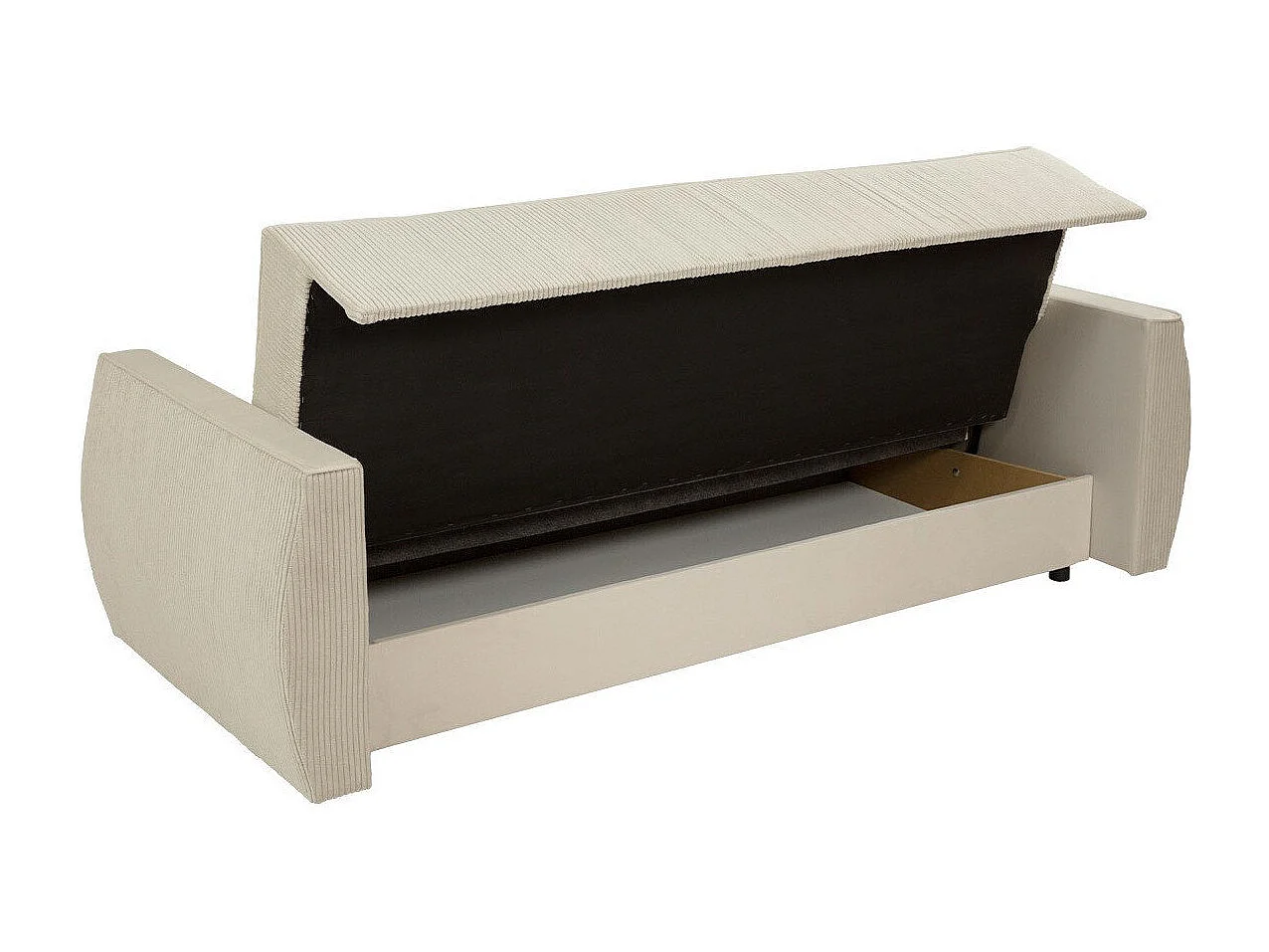 Sofá cama Edinburg 107, Cama com arrumação, 9x23x10cm