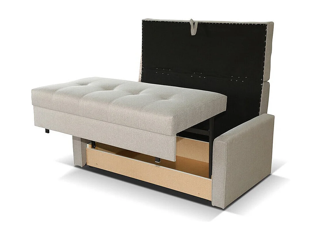 Sofá-cama Columbus 102, Caixa para roupa de cama, 85x153x98cm