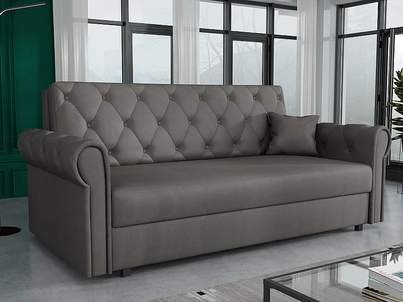 Canapé convertible Columbus 196, Disponible, 85x188x98cm, Mobilier déjà assemblé