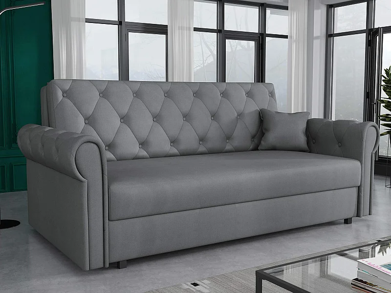 Canapé convertible Columbus 196, Disponible, 85x188x98cm, Mobilier déjà assemblé
