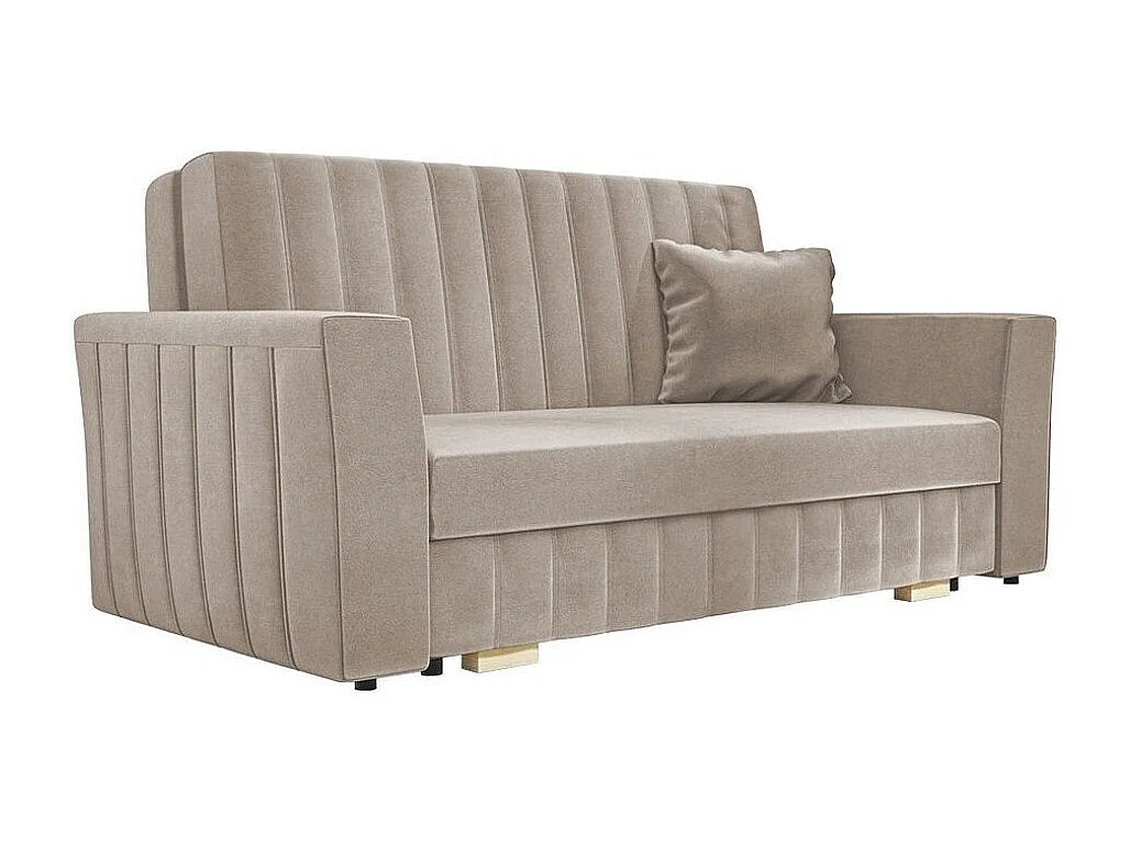 Canapé convertible Columbus 137, Boîte de literie, 83x160x98cm, Mobilier déjà assemblé