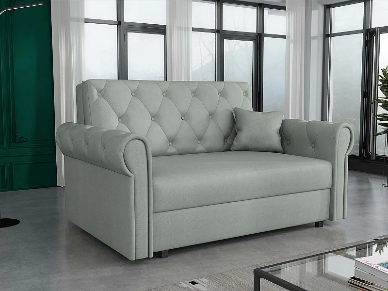 Canapé convertible Columbus 199, Disponible, 85x148x98cm, Mobilier déjà assemblé
