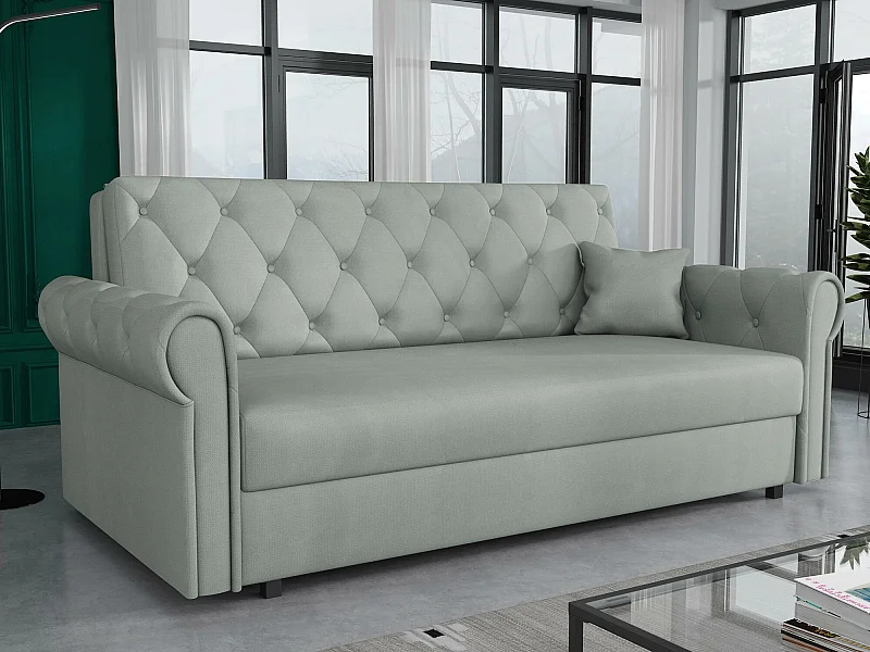 Canapé convertible Columbus 196, Disponible, 85x188x98cm, Mobilier déjà assemblé