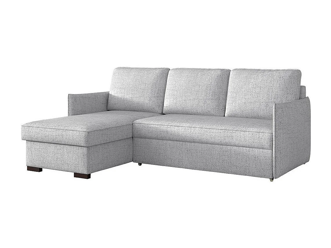 Canapé d'angle Columbus 208, Gris, Disponible, 220x160x90cm