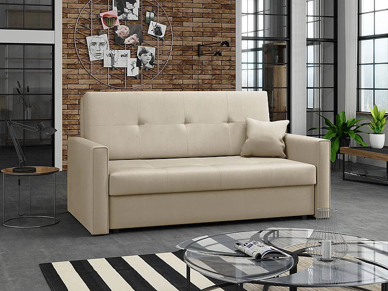 Sofá-cama Columbus 106, Almacenaje, 85x153x98cm, Muebles ya montados