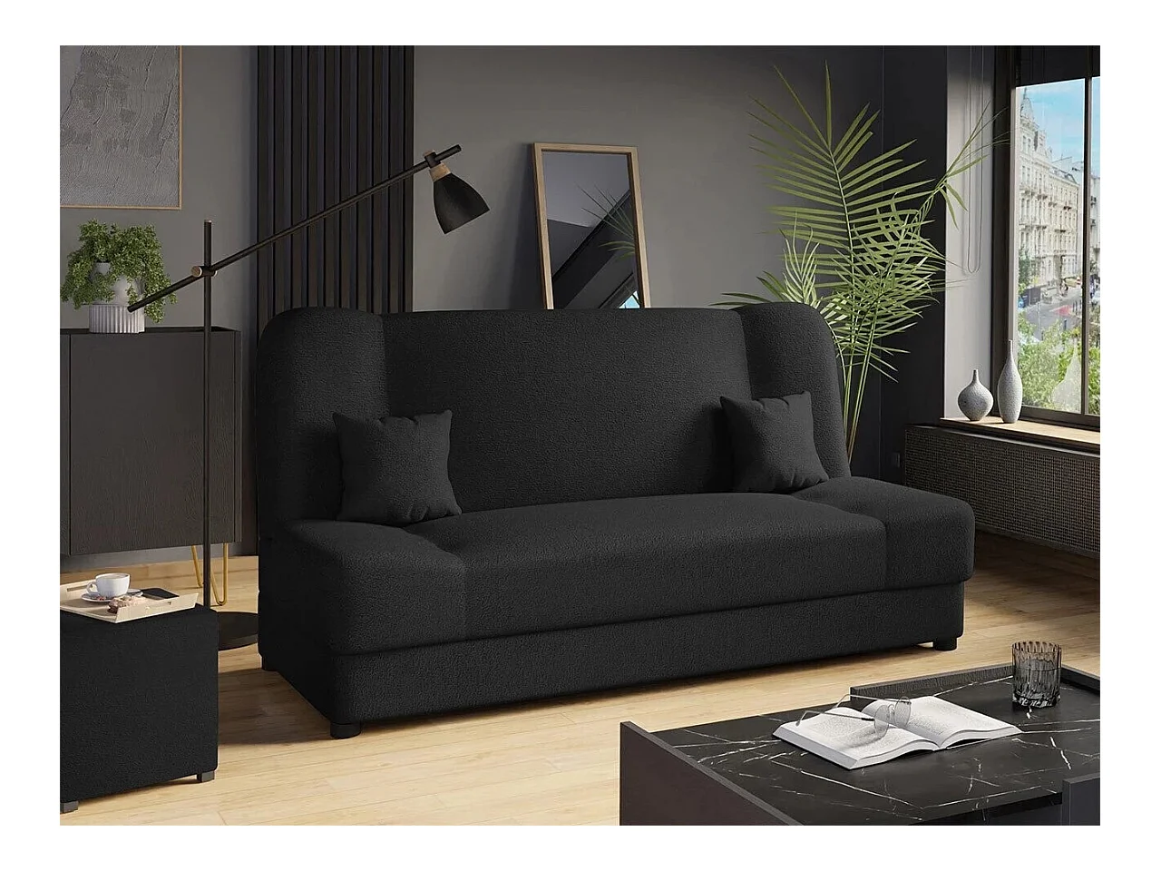 Sofá-cama Comfivo 110, Almacenaje, 86x195x87cm
