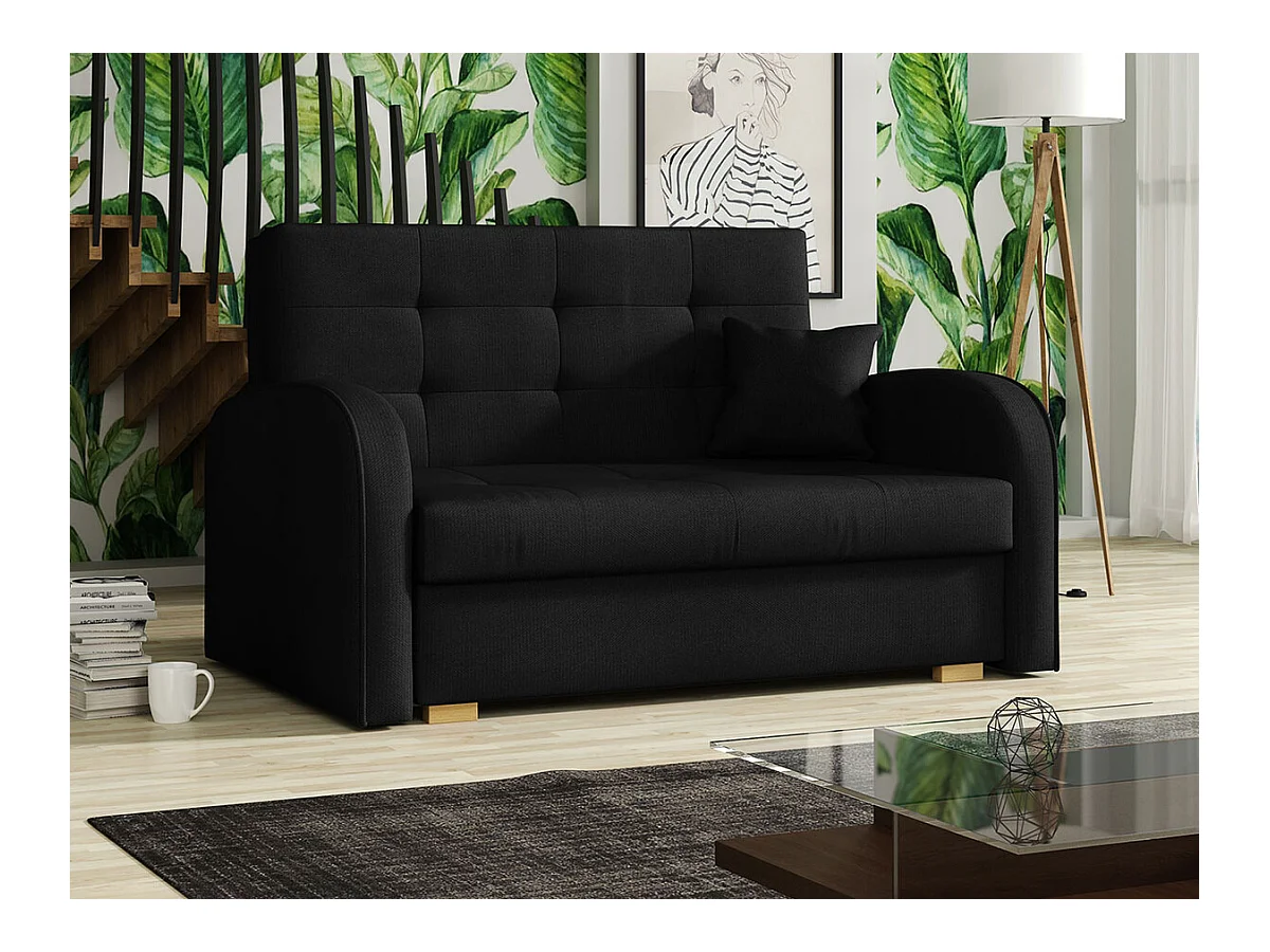 Canapé convertible Columbus 115, Boîte de literie, 85x133x98cm, Mobilier déjà assemblé