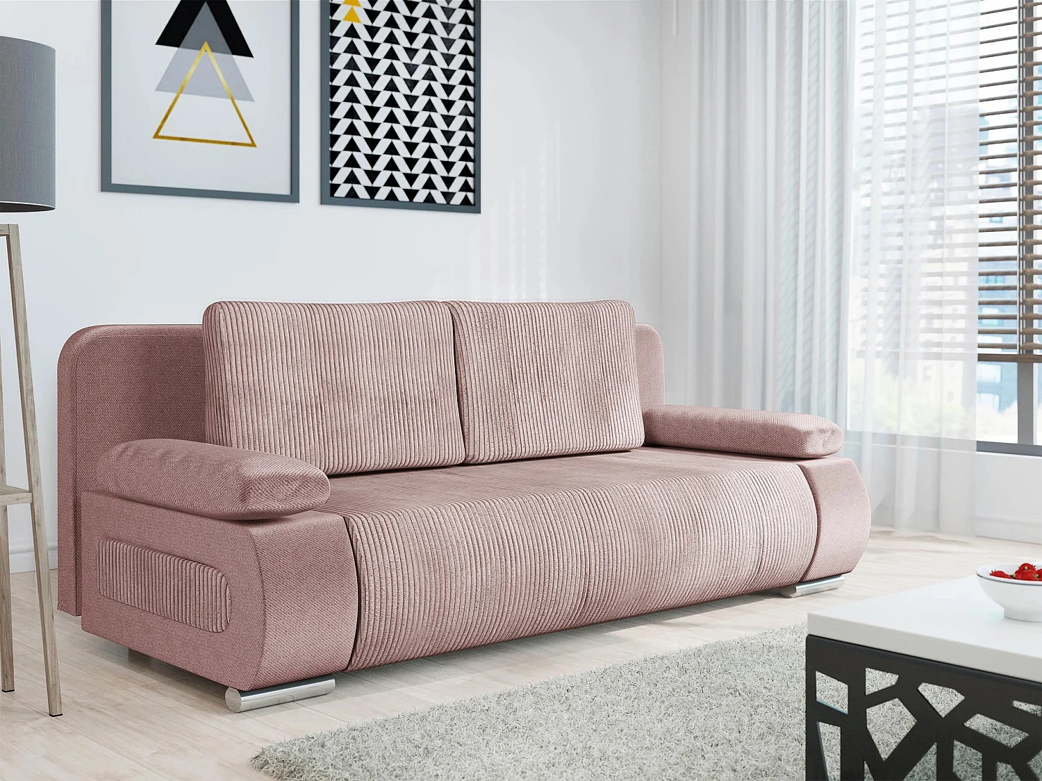 Sofá cama Comfivo Pudor, Almacenaje, 77x200x92cm