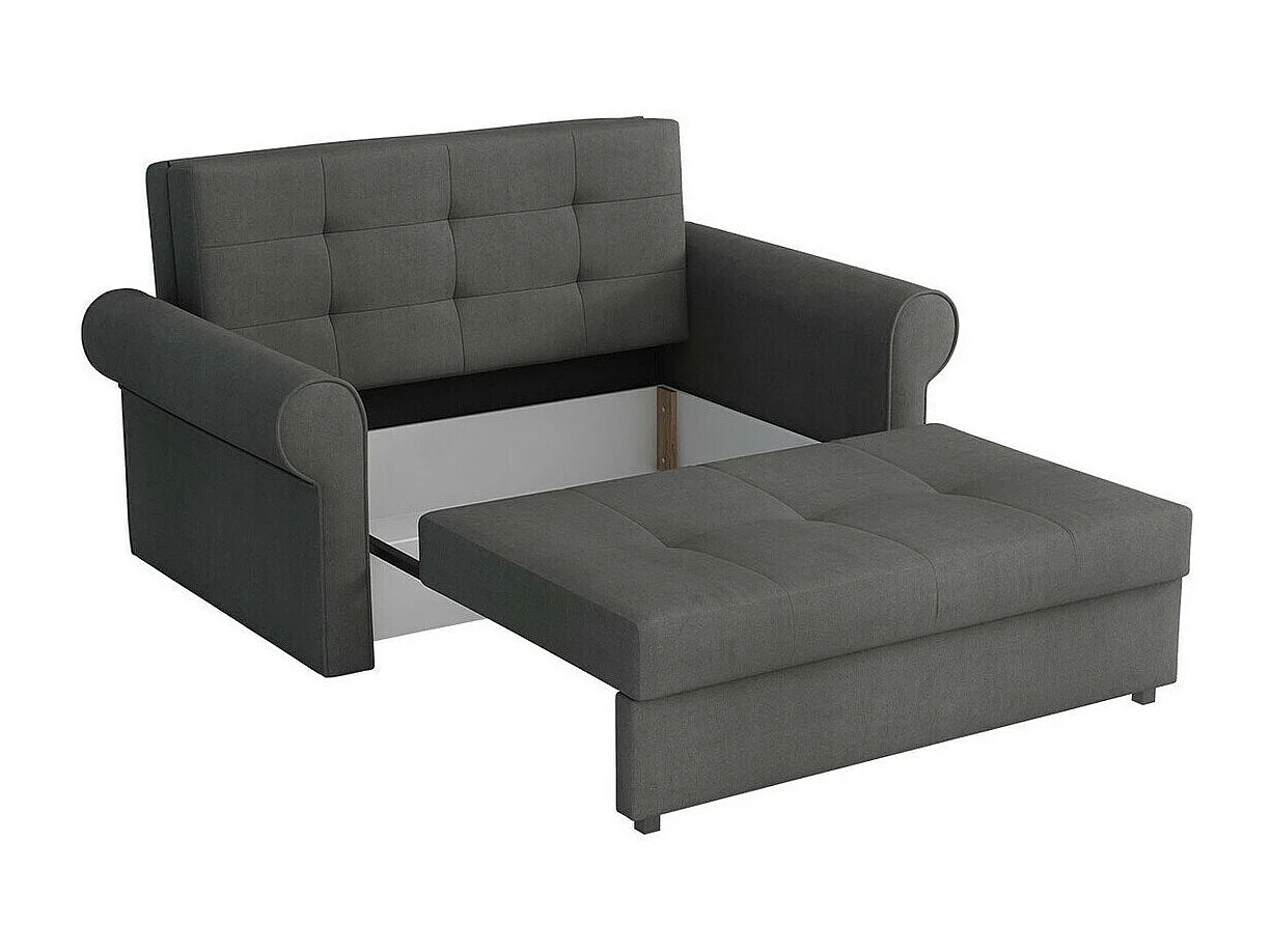 Canapé convertible Columbus 128, Boîte de literie, 85x148x98cm, Mobilier déjà assemblé