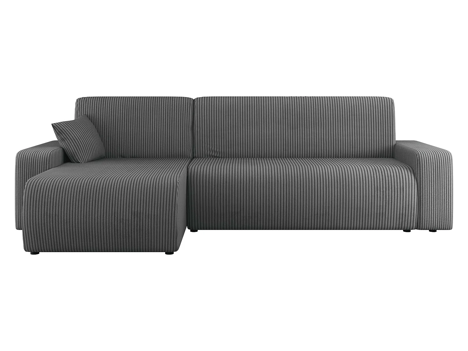 Sofá rinconero Doctral III, Gris oscuro, Función de descanso