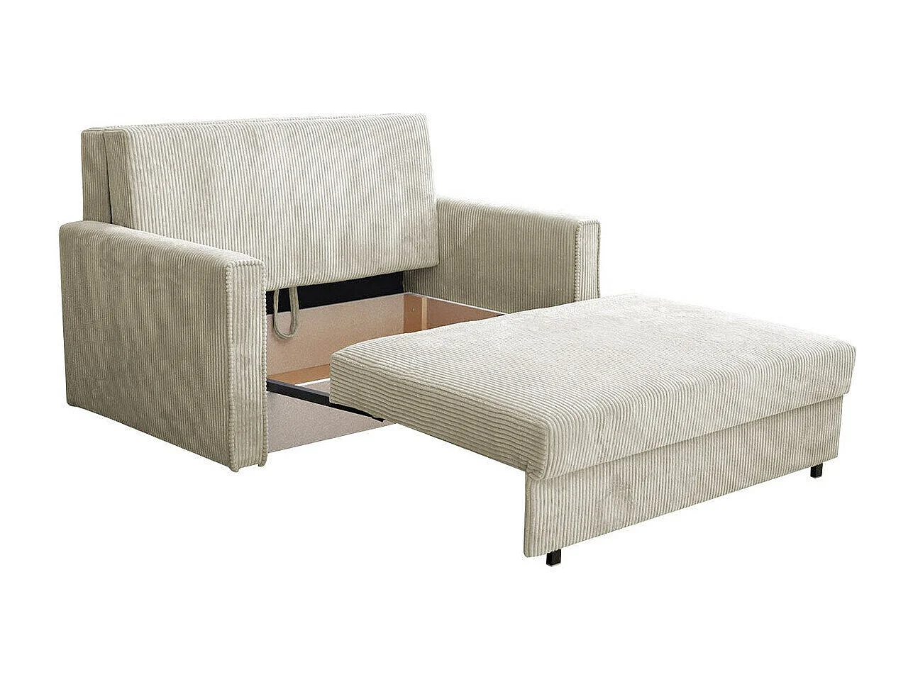 Sofá-cama Columbus 189, Almacenaje, 85x133x98cm, Muebles ya montados