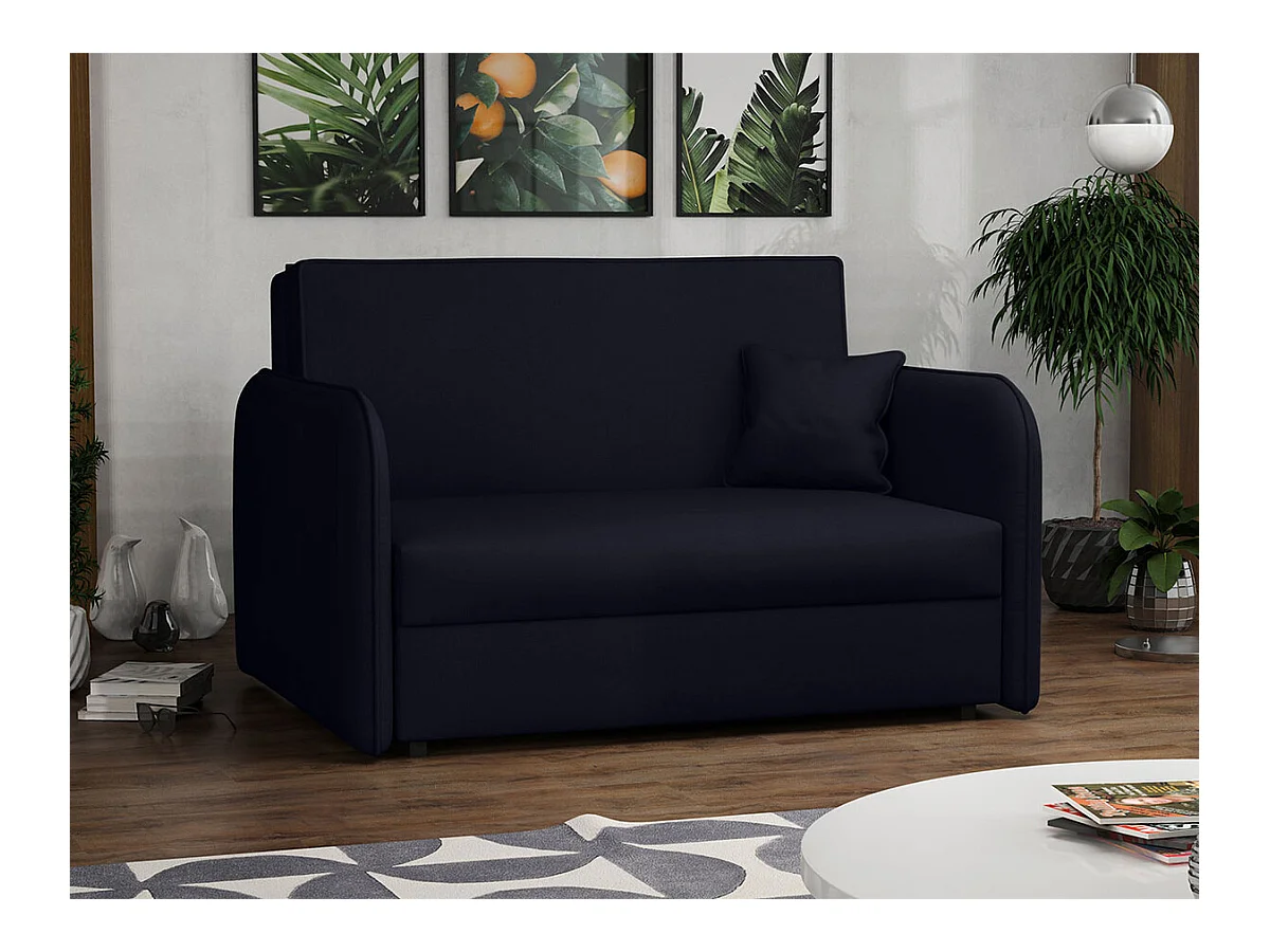 Canapé convertible Columbus 124, Boîte de literie, 85x127x98cm, Mobilier déjà assemblé