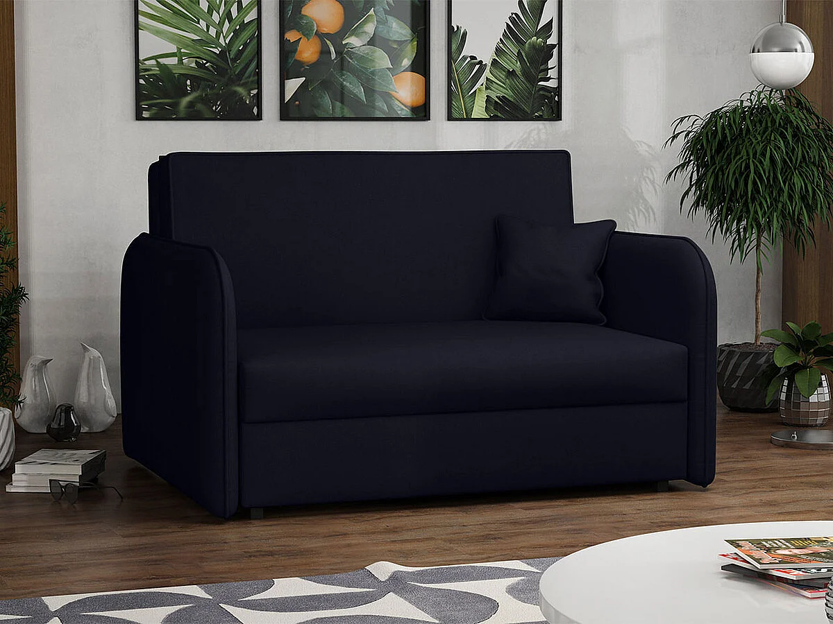 Canapé convertible Columbus 124, Disponible, 85x127x98cm, Mobilier déjà assemblé