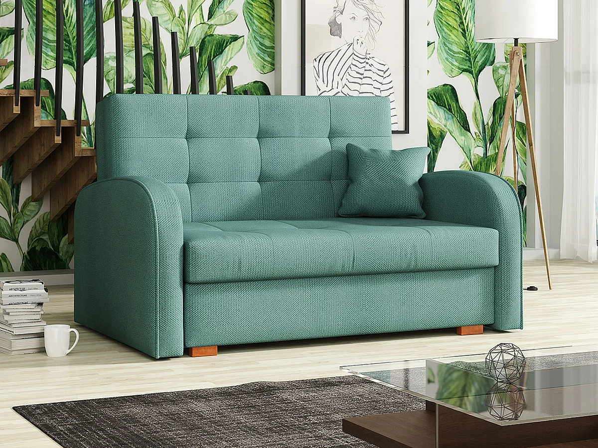 Sofá-cama Columbus 115, Almacenaje, 85x133x98cm, Muebles ya montados