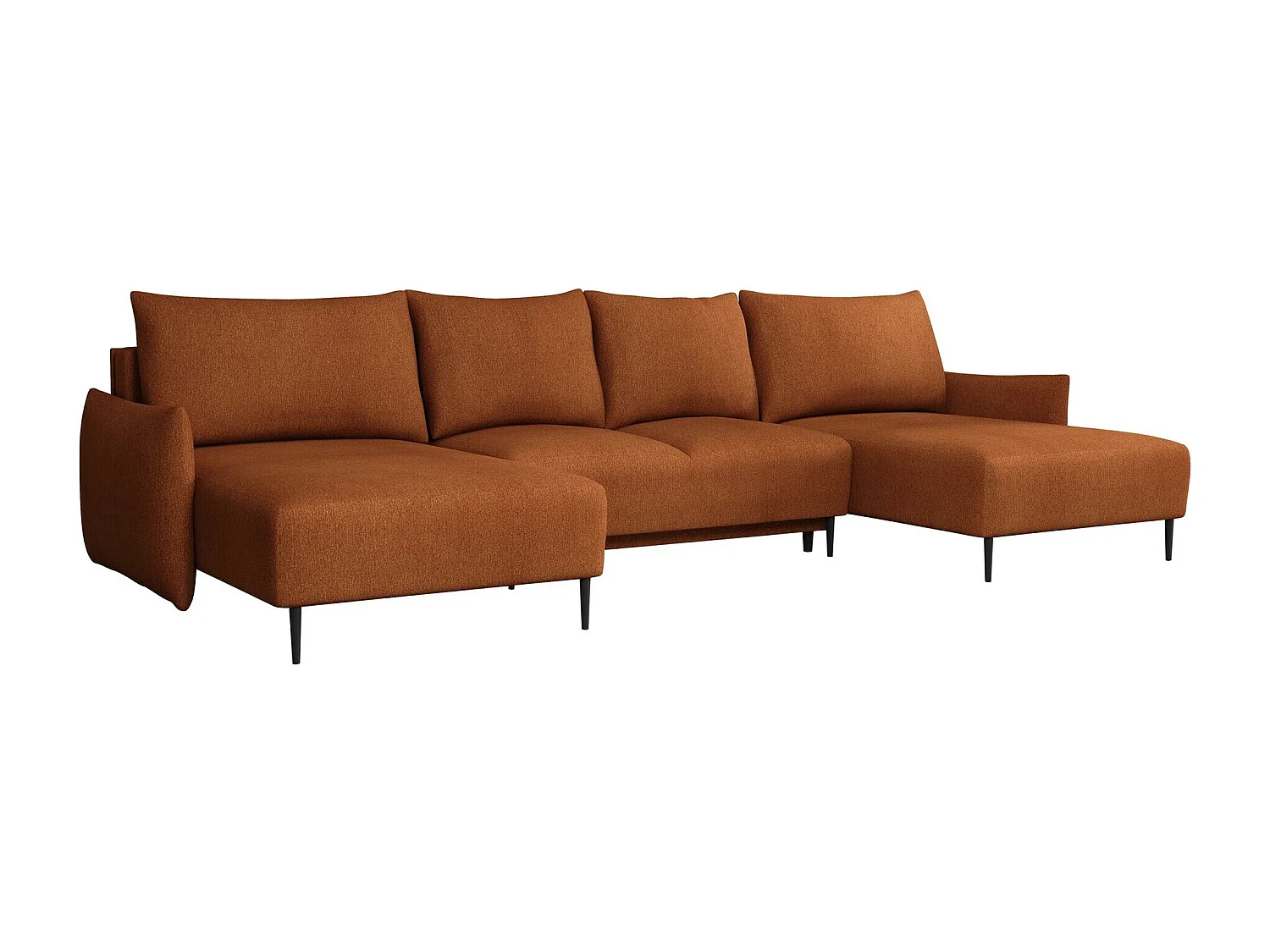 Canapé d'angle Columbus 223, Jaune, Disponible, 328x160x88cm