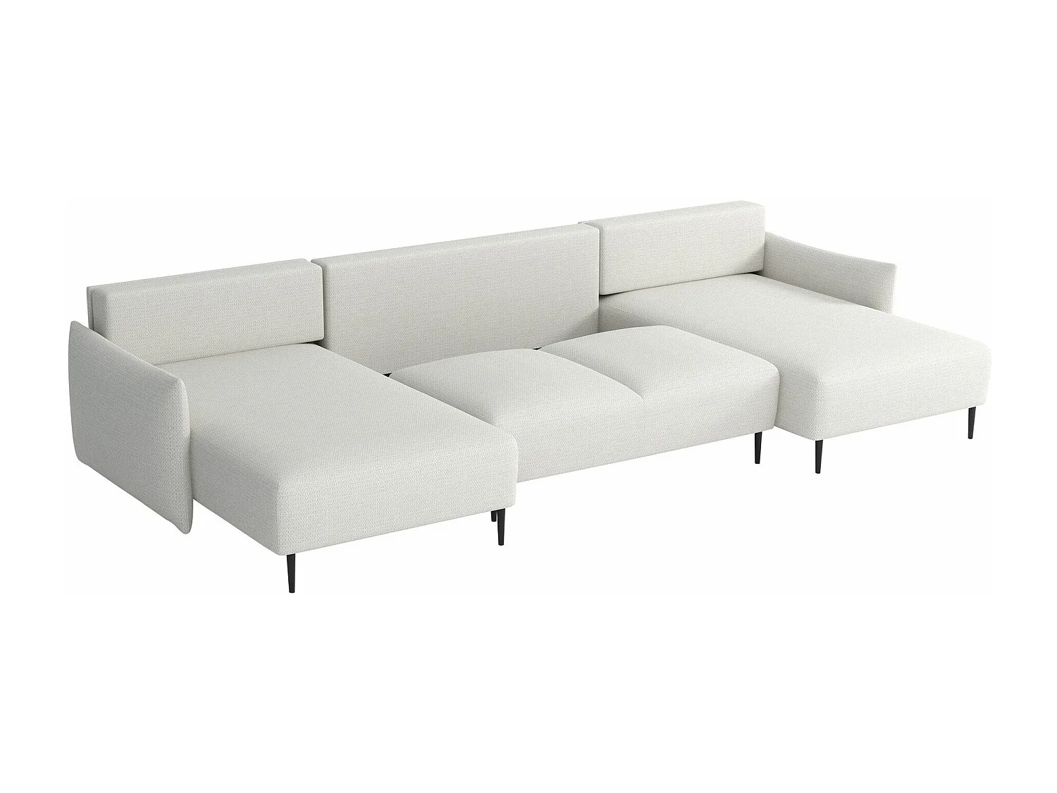 Canapé d'angle Columbus 223, Jaune, Disponible, 328x160x88cm